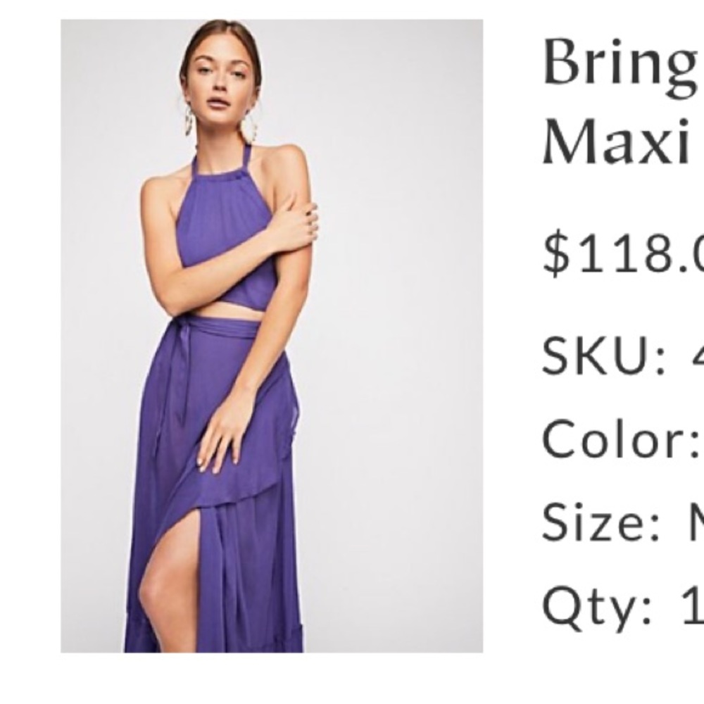 Free People Bring on the heat dress M